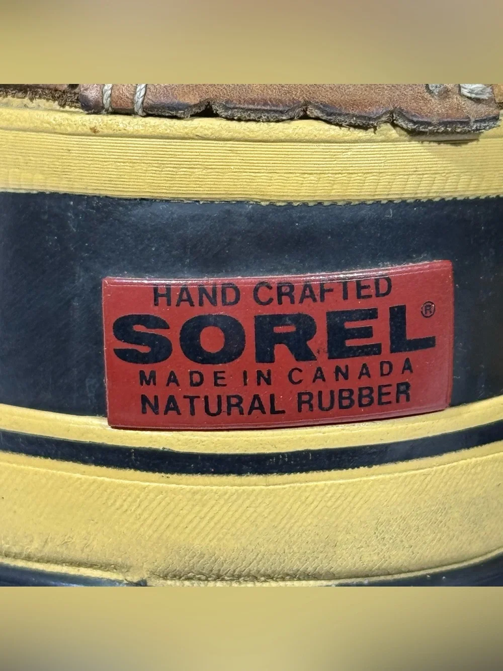 Vintage Sorel Kaufman Caribou Men's 8 Winter Boots Wool Lined Made in Canada